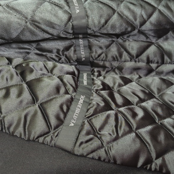 Weatherproof Classic Wool Blend Pea Coat Quilted Liner Black Men's M - Picture 12 of 15